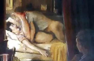 XXX Asiatiska I underkläder äta lustgården xxx kyckling